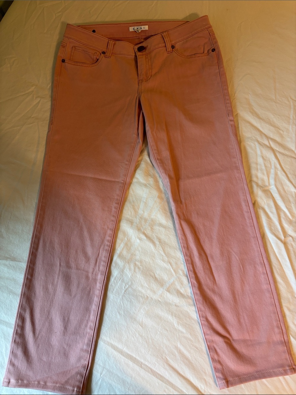 CAbi Dusty Rose Straight Leg Jeans